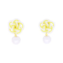 伝統水引細工耳飾‐雪解け（でんとうみずひきざいくイヤリング‐ゆきどけ）