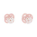 伝統水引細工耳飾‐二重菜の花（でんとうみずひきざいくイヤリング‐にじゅうなのはな）