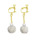 伝統水引細工耳飾‐揺らぎ玉（でんとうみずひきざいくイヤリング‐ゆらぎたま）