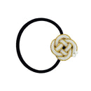 伝統水引細工髪留め‐真珠菜の花（でんとうみずひきざいくヘアゴム‐しんじゅなのはな）