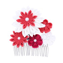 つまみ簪‐寄せ菊梅花（つまみかんざし‐よせきくうめはな）