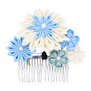 つまみ簪‐寄せ菊梅花（つまみかんざし‐よせきくうめはな）