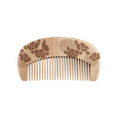 京丸型櫛-さんぽ猫/椿に猫/桜に猫(きょうまるがたぐし-さんぽねこ/つばきにねこ/さくらにねこ)