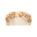 京丸型櫛-さんぽ猫/椿に猫/桜に猫(きょうまるがたぐし-さんぽねこ/つばきにねこ/さくらにねこ)