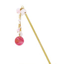 フロストグラス一本簪‐円（ふろすとぐらすいっぽんかんざし‐えん）