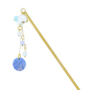 フロストグラス一本簪‐円（ふろすとぐらすいっぽんかんざし‐えん）