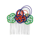 伝統水引細工髪飾り‐変わり籠目（でんとうみずひきざいくヘアコーム‐かわりかごめ）