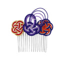 伝統水引細工髪飾り‐変わり籠目（でんとうみずひきざいくヘアコーム‐かわりかごめ）