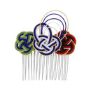 伝統水引細工髪飾り‐変わり籠目（でんとうみずひきざいくヘアコーム‐かわりかごめ）