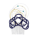 伝統水引細工髪飾り‐絢爛淡路（でんとうみずひきざいくヘアコーム‐けんらんあわじ）