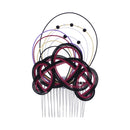 伝統水引細工髪飾り‐絢爛淡路（でんとうみずひきざいくヘアコーム‐けんらんあわじ）