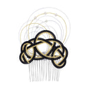 伝統水引細工髪飾り‐絢爛淡路（でんとうみずひきざいくヘアコーム‐けんらんあわじ）