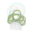 伝統水引細工髪飾り‐絢爛淡路（でんとうみずひきざいくヘアコーム‐けんらんあわじ）