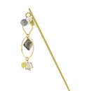 フロストグラス一本簪‐菱（ふろすとぐらすいっぽんかんざし‐ひし）