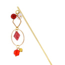 フロストグラス一本簪‐菱（ふろすとぐらすいっぽんかんざし‐ひし）