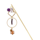 フロストグラス一本簪‐菱（ふろすとぐらすいっぽんかんざし‐ひし）