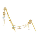 蓬莱の玉の枝七宝二連簪-空/桃(ほうらいのたまのえだしっぽうにれんかんざし-そら/もも)