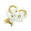 ＜伝統つまみ簪＞注連蝶々匂梅花簪（しめちょうちょうにおいうめはなかんざし）