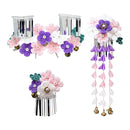 ＜伝統つまみ簪＞七五三玉梅簪（しちごさんたまうめかんざし）