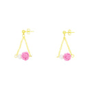 伝統水引細工耳刺‐淡路玉真珠（でんとうみずひきざいくピアス‐あわじだましんじゅ）