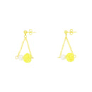 伝統水引細工耳刺‐淡路玉真珠（でんとうみずひきざいくピアス‐あわじだましんじゅ）