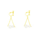 伝統水引細工耳飾‐淡路玉真珠（でんとうみずひきざいくイヤリング‐あわじだましんじゅ）