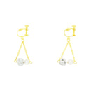 伝統水引細工耳飾‐淡路玉真珠（でんとうみずひきざいくイヤリング‐あわじだましんじゅ）