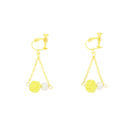 伝統水引細工耳飾‐淡路玉真珠（でんとうみずひきざいくイヤリング‐あわじだましんじゅ）