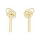 伝統水引細工耳刺‐変わり梅（でんとうみずひきざいくピアス‐かわりうめ）