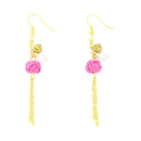 伝統水引細工耳刺‐寄せ淡路玉（でんとうみずひきざいくピアス‐よせあわじだま）