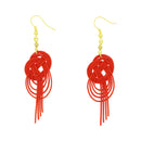 伝統水引細工耳刺‐変わり淡路（でんとうみずひきざいくピアス‐かわりあわじ）