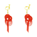 伝統水引細工耳飾‐変わり淡路（でんとうみずひきざいくイヤリング‐かわりあわじ）