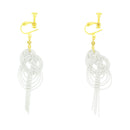 伝統水引細工耳飾‐変わり淡路（でんとうみずひきざいくイヤリング‐かわりあわじ）