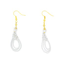 伝統水引細工耳刺‐茗荷結び（でんとうみずひきざいくピアス‐みょうがむすび）