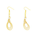 伝統水引細工耳刺‐茗荷結び（でんとうみずひきざいくピアス‐みょうがむすび）