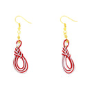 伝統水引細工耳刺‐茗荷結び（でんとうみずひきざいくピアス‐みょうがむすび）