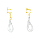 伝統水引細工耳飾‐茗荷結び（でんとうみずひきざいくイヤリング‐みょうがむすび）